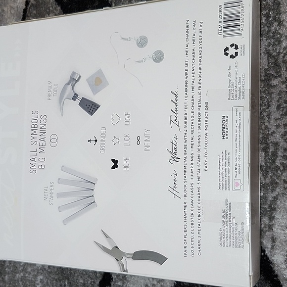 NEXT STYLE D.I.Y SIGNET STYLE JEWELRY STAMP 6 METAL CHARMS - Picture 9 of 13